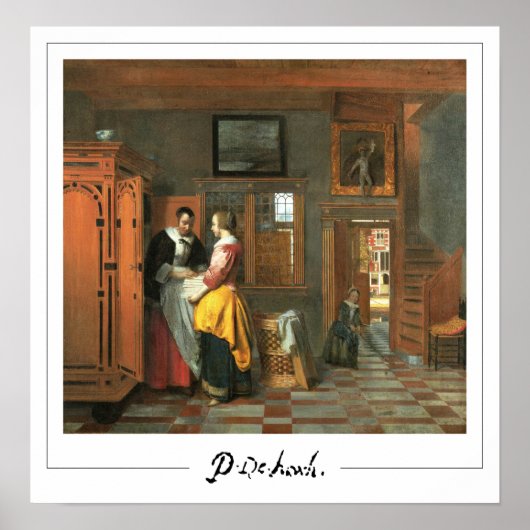 Pieter de Hooch Zedign Art Poster #3 (Vorne)