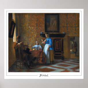 Pieter de Hooch Zedign Kunstposter #19 Poster