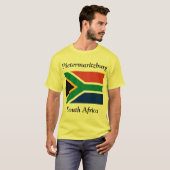Pietermaritzburg, Südafrika mit Flagge T-Shirt (Vorne ganz)