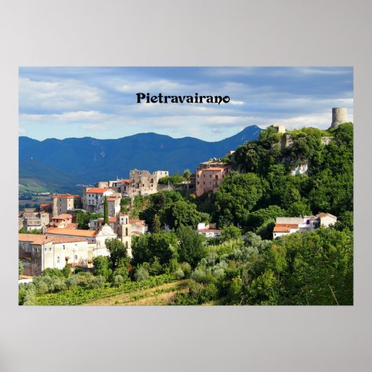 Pietravairano, Caserta, Italien Poster (Vorne)