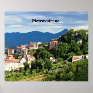 Pietravairano, Caserta, Italien Poster
