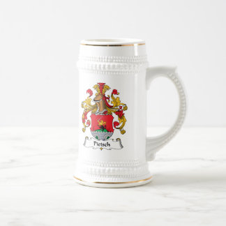 Pietsch Familienwappen Bierglas