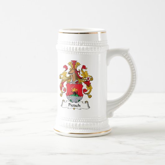 Pietsch Familienwappen Bierglas (Rechts)
