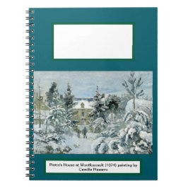 Piette's House in Montfoucault Landschaft Notizblock