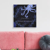 Pieuvre Leinwanddruck (Insitu (Wohnzimmer))