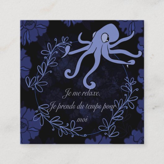 Pieuvre Quadratische Visitenkarte (Vorderseite)