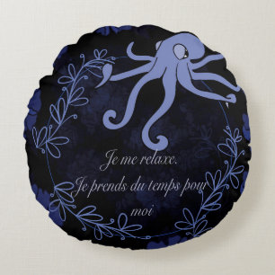 Pieuvre Rundes Kissen