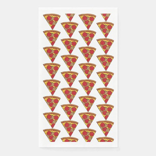 piezas de pizza idiindividuales en patrón serviette (Vorderseite)