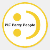 PIF-Aufkleber Runder Aufkleber (Vorderseite)