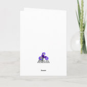 PIF Bauchspeicheldrüsenkrebs-Aufklärungskarte Feiertagskarte (Rückseite)