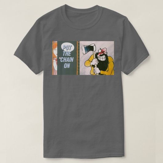 PIF setzt die Kette an T-Shirt (Design vorne)