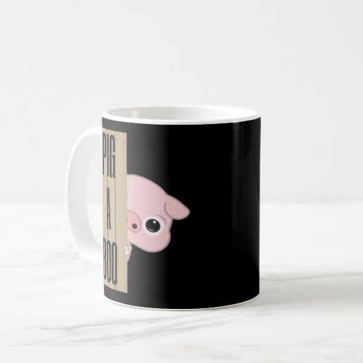 Pig A Boo Fence Kaffeetasse (Vorderseite Links)