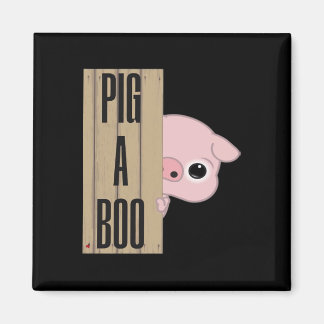 Pig A Boo Fence Magnet
