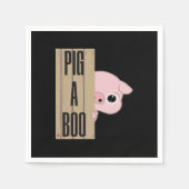 Pig A Boo Fence Serviette (Vorderseite)