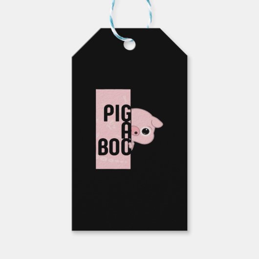 Pig A Boo Geschenkanhänger (Vorderseite)