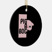 Pig A Boo Keramik Ornament (Rechts)