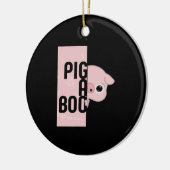 Pig A Boo Keramik Ornament (Links)