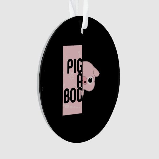 Pig A Boo Ornament (Vorderseite)