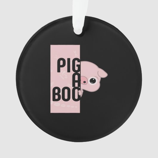 Pig A Boo Ornament (Vorderseite)