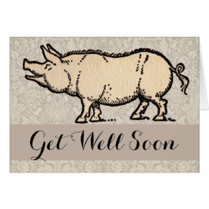 Pig Antique Piggy Niedlich Vintag