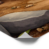 Pig Art – Mother & Piglets Poster (Ecke)