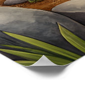  Pig Art – Mother & Piglets Poster (Ecke)