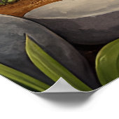  Pig Art – Mother & Piglets Poster (Ecke)