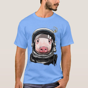 Pig Astronaut Space Exploration Astronomie Lover T-Shirt