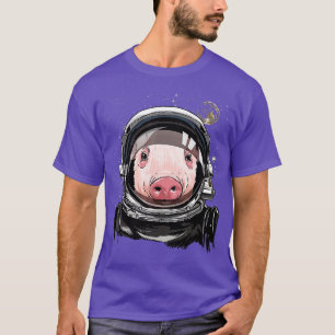 Pig Astronaut Space Exploration Astronomie Lover T-Shirt
