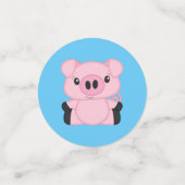 Pig Baby Dusche Konfetti (Klein Vorderseite)