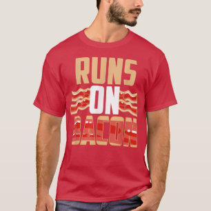 Pig Bacon Lover Schweinefleisch Auf Bacon weht der T-Shirt