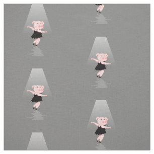 Pig Ballerina Stoff