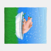 Pig Bath Fleecedecke (Vorderseite (Horizontal))