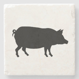 Pig Bauernhof Marble Stone Untersetzer