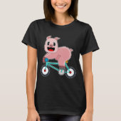 Pig Bicycle T-Shirt (Vorderseite)
