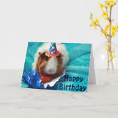 Pig Birthday Karte (Gelbe Blume)