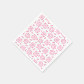 Pig Birthday Party Pink Serviette (Ecke)