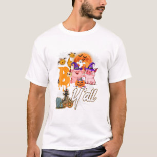 Pig Boo Y'all Halloween Niedliches Schwein für Fra T-Shirt