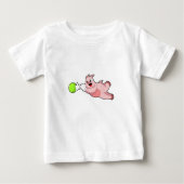 Pig Bowling Bowling Baby T-shirt (Vorderseite)