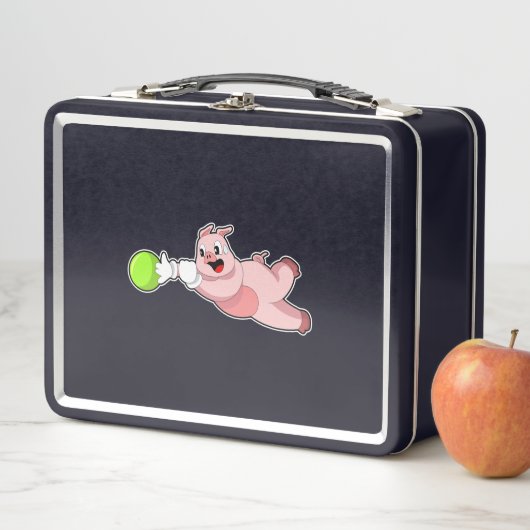 Pig Bowling Bowling Metall Brotdose (Beispiel)