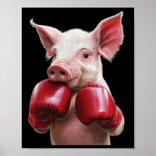 Pig Boxing Poster