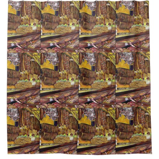 Pig, Budapest Duschvorhang (Vorderseite)