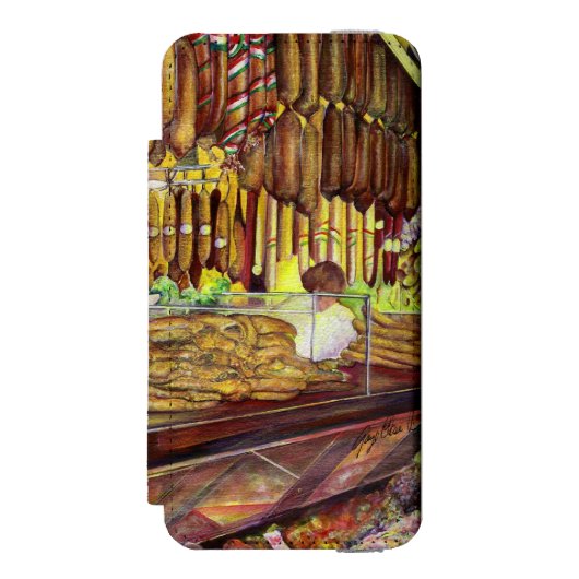 Pig, Budapest Incipio iPhone Geldbeutel-Hülle (Folio Vorderseite)