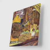 Pig, Budapest Quadratische Wanduhr (Winkel)