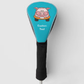 Pig Cartoon Car Golf Headcover (Vorderseite)