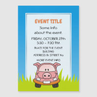 Pig Cartoon Car