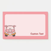 Pig Cartoon Car Post-it Klebezettel (Vorderseite)