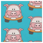 Pig-Cartoon-Muster Stoff (Nahaufnahme)