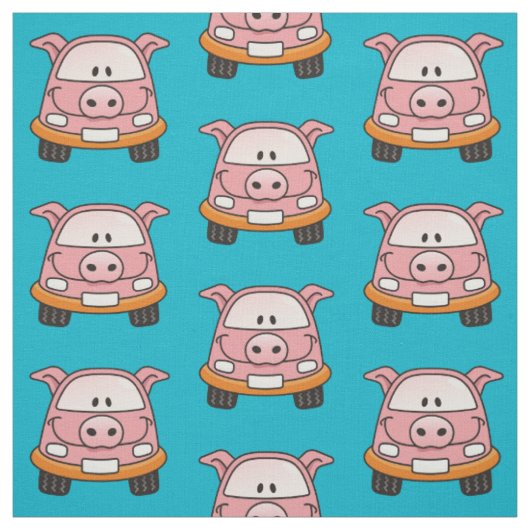 Pig-Cartoon-Muster Stoff (Muster)