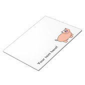 Pig-Cartoon Notizblock (angewinkelt)